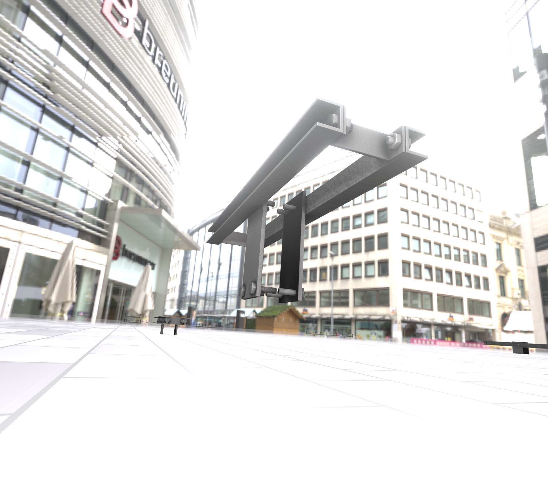 Power Pole Cross Connection 2 - Object 107 Low-poly 3D model_21