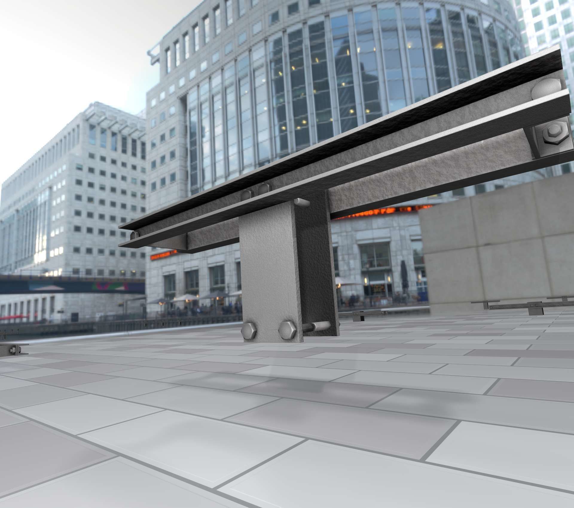 Power Pole Cross Connection 2 - Object 107 Low-poly 3D model_38