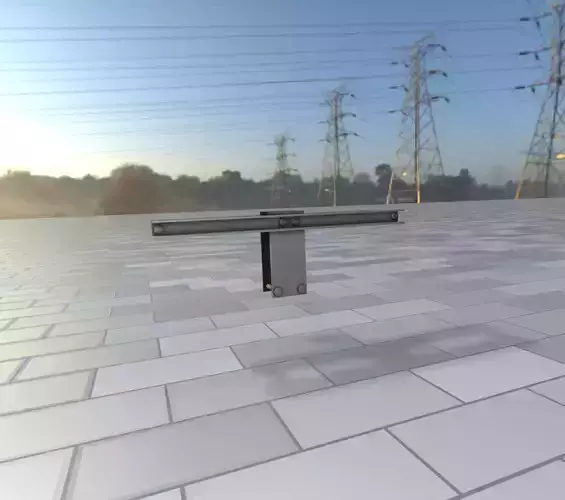 Power Pole Cross Connection 2 - Object 107 Low-poly 3D model