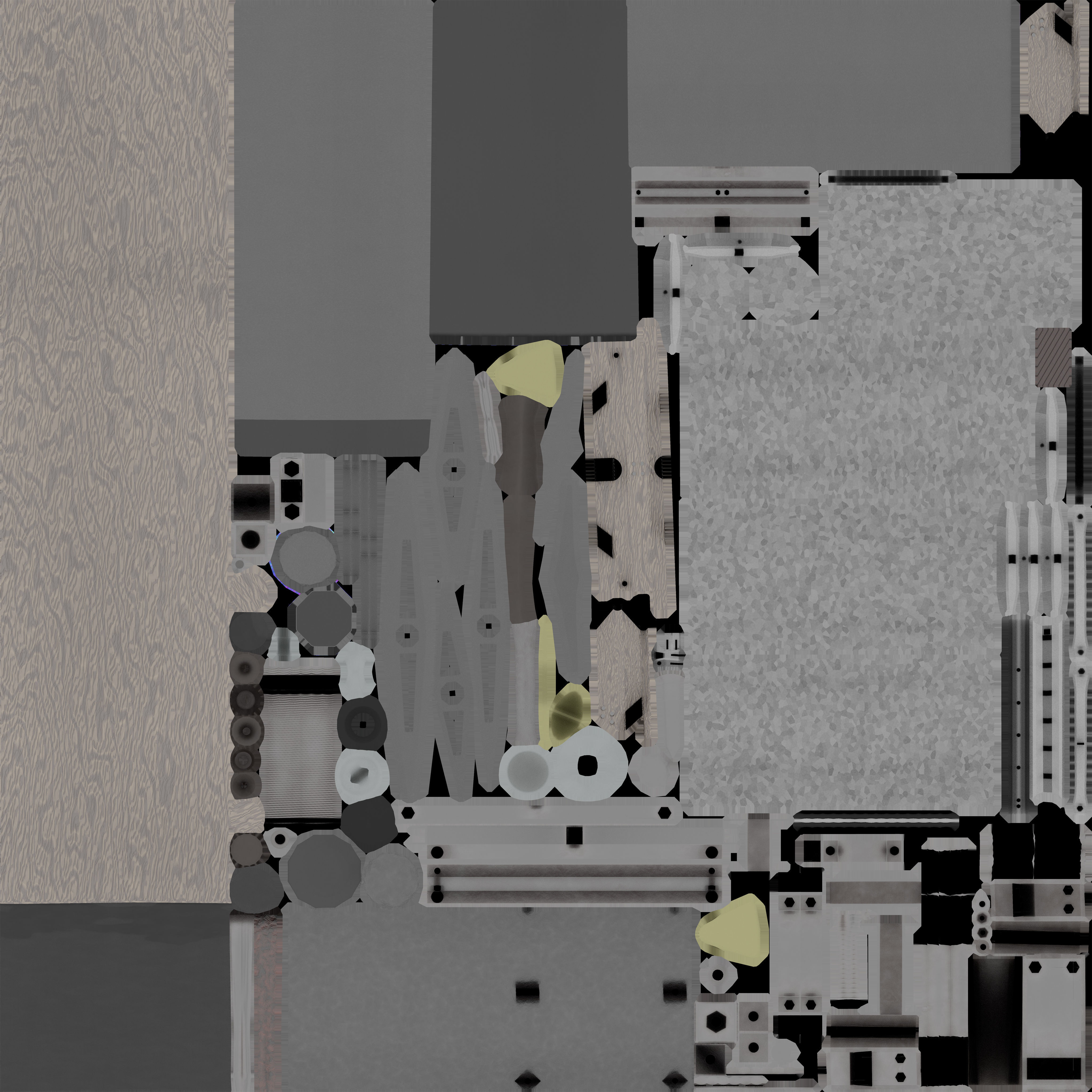 Power Pole Cross Connection 2 - Object 107 Low-poly 3D model_56