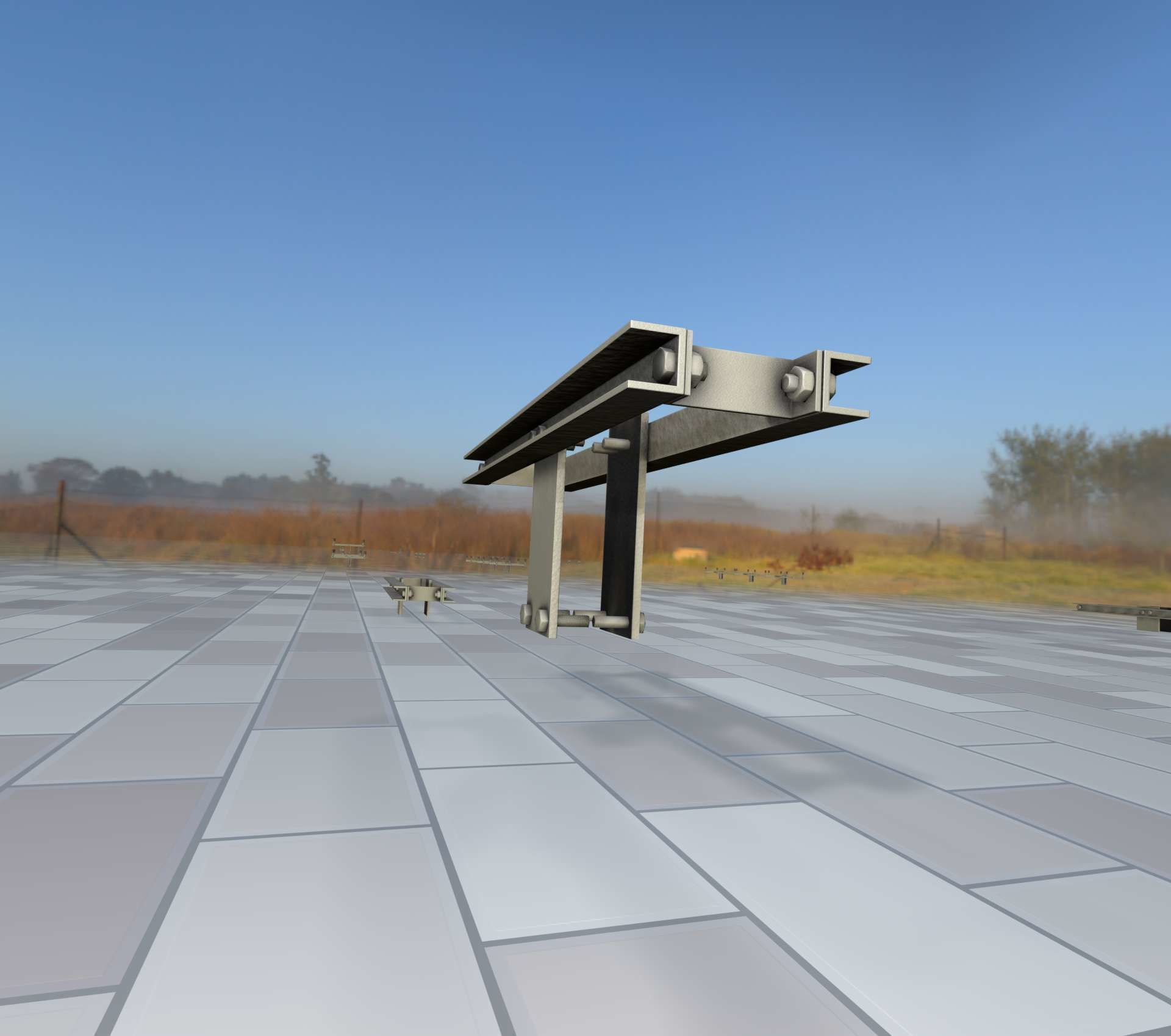 Power Pole Cross Connection 2 - Object 107 Low-poly 3D model_36