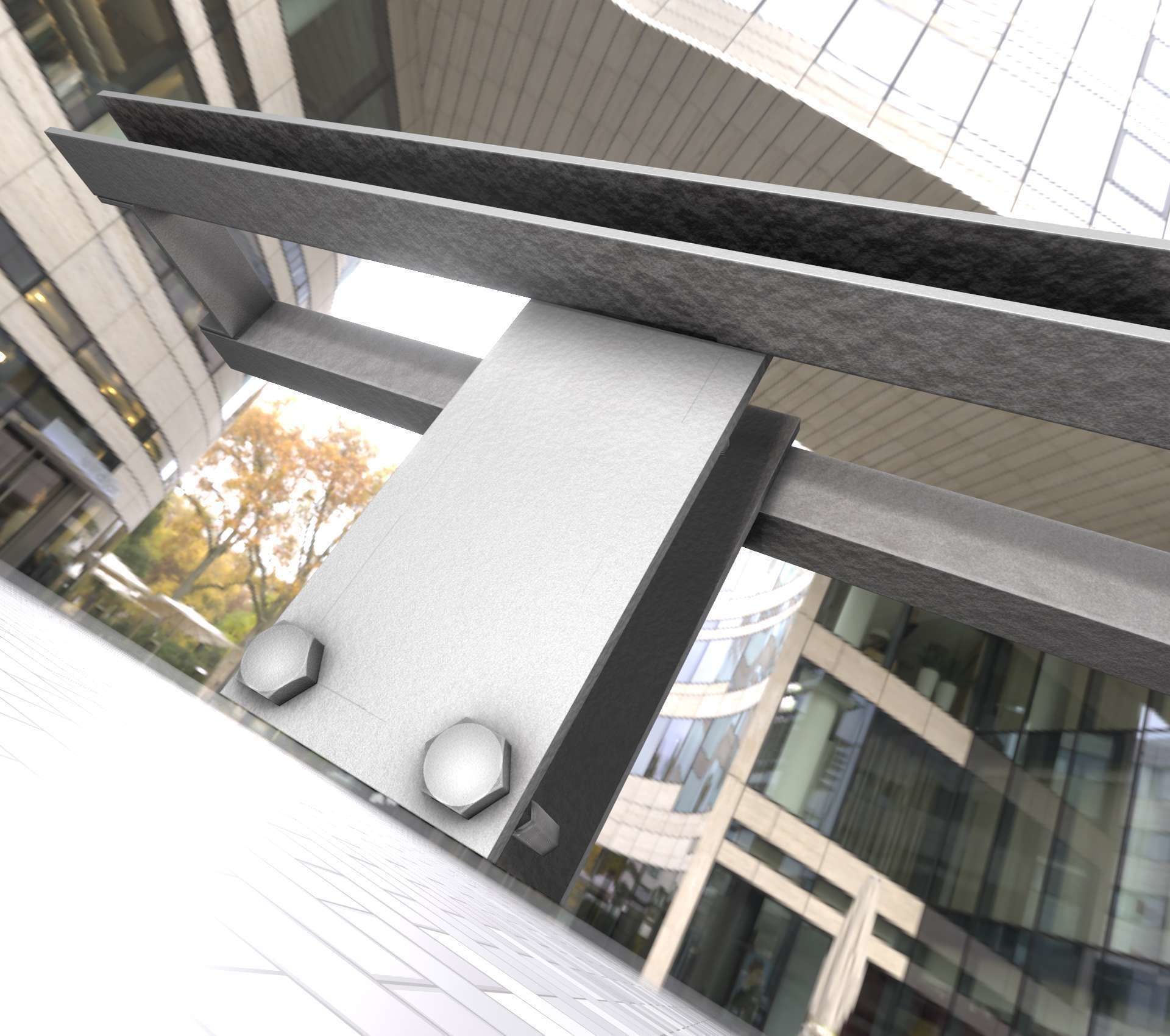 Power Pole Cross Connection 2 - Object 107 Low-poly 3D model_41