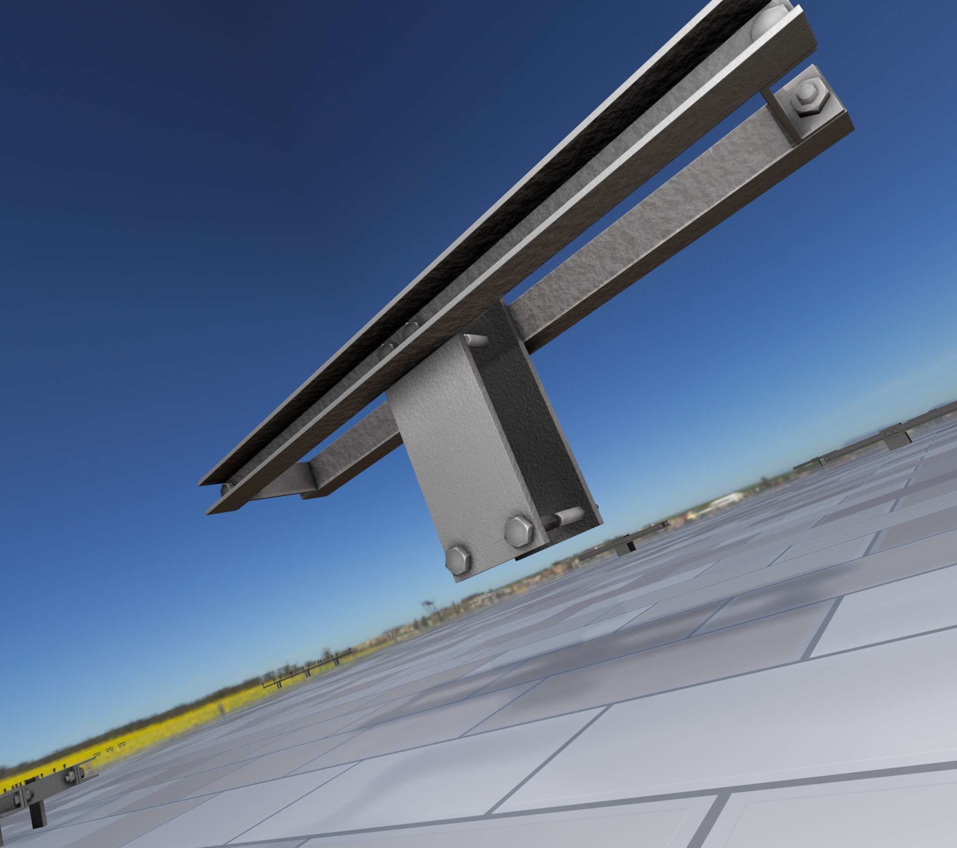 Power Pole Cross Connection 2 - Object 107 Low-poly 3D model_2