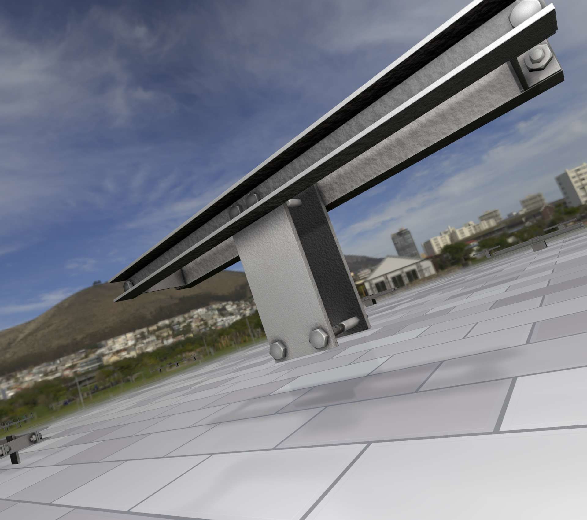 Power Pole Cross Connection 2 - Object 107 Low-poly 3D model_12