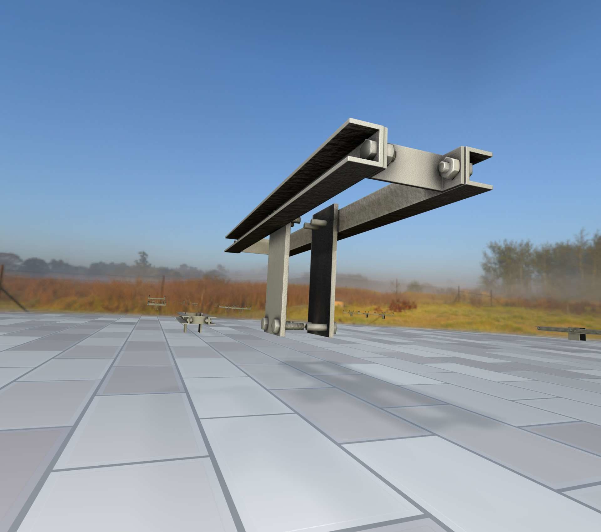 Power Pole Cross Connection 2 - Object 107 Low-poly 3D model_22