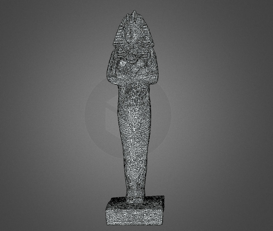 Plastic Egyptian Statue 3D 3D model_6