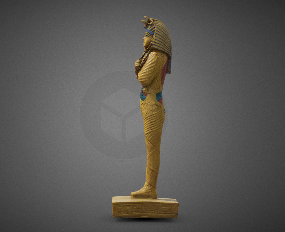 Plastic Egyptian Statue 3D 3D model_2