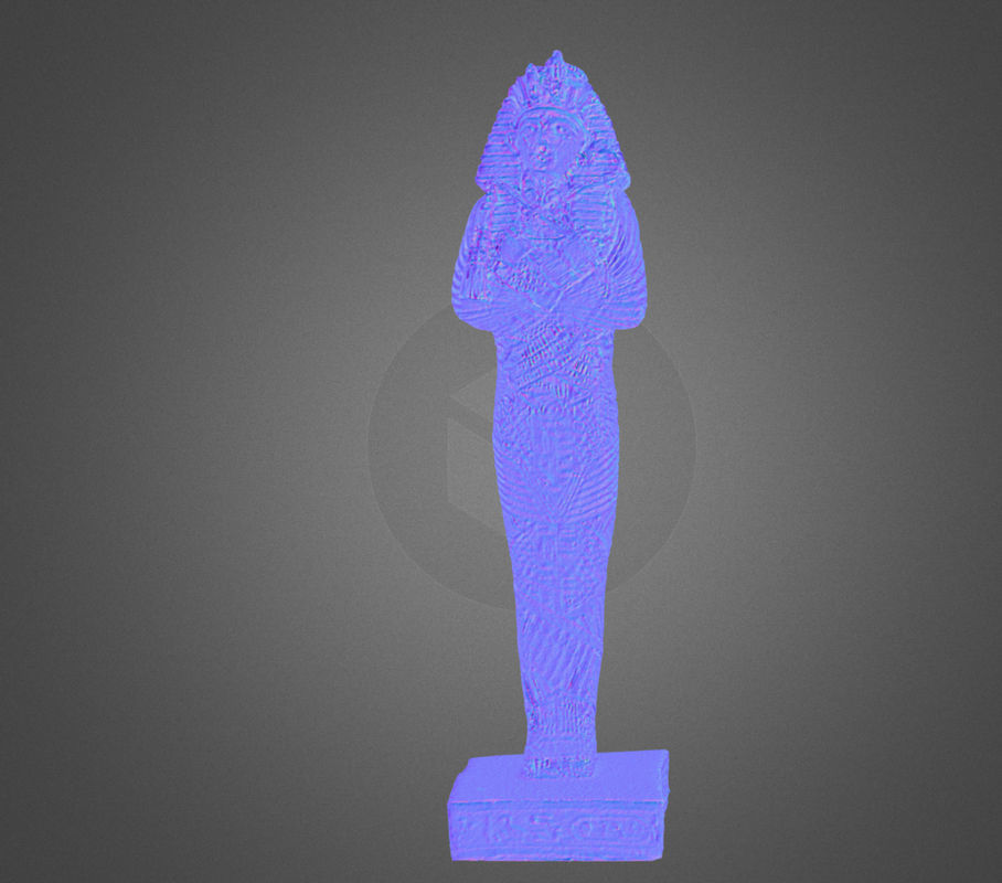 Plastic Egyptian Statue 3D 3D model_5