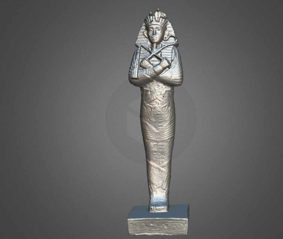 Plastic Egyptian Statue 3D 3D model_7