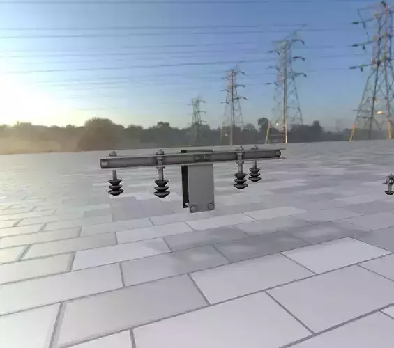Electricity Poles Insulators 10 - Object  108 Low-poly 3D model