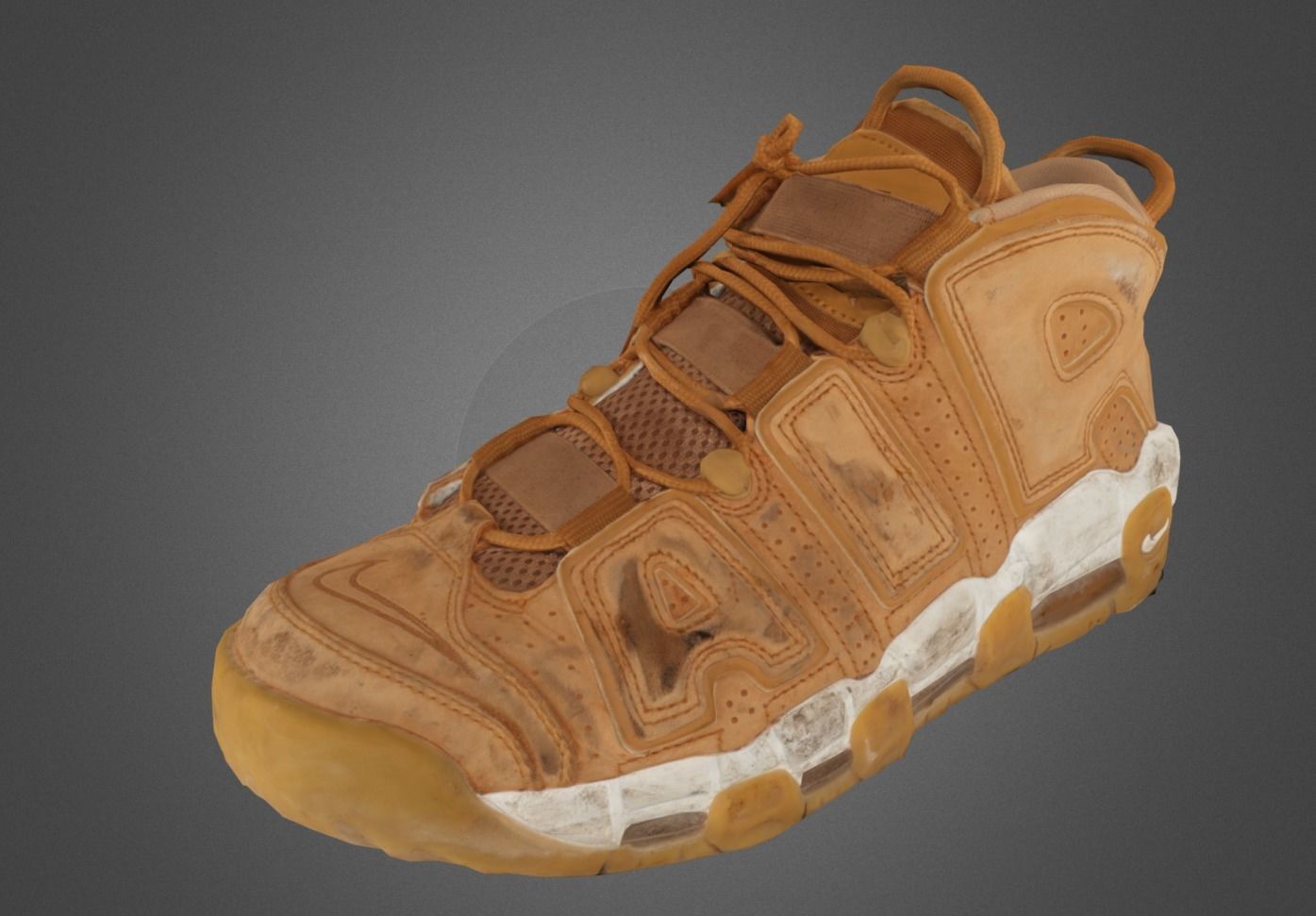 3D Nike Air More Uptem model Low-poly 3D model_3