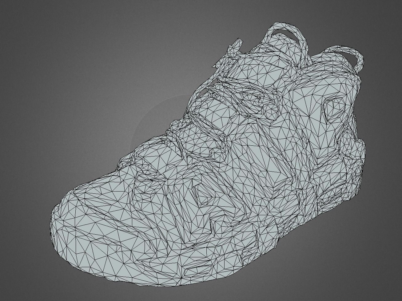 3D Nike Air More Uptem model Low-poly 3D model_4