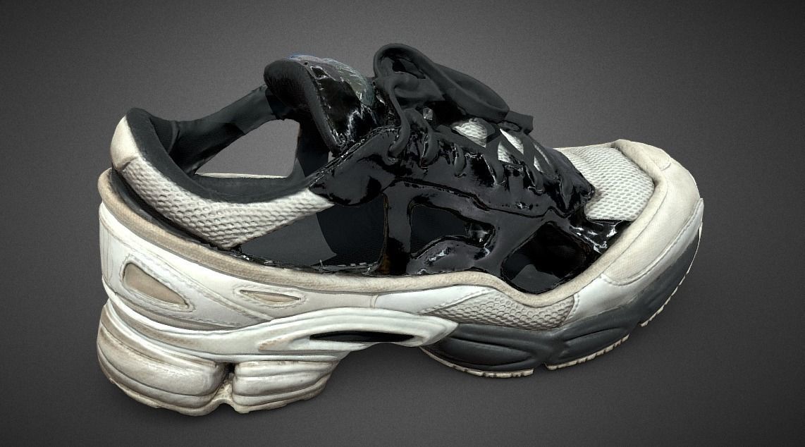 Adidas X Raf Simons Replicant Ozweego Low-poly 3D model_4