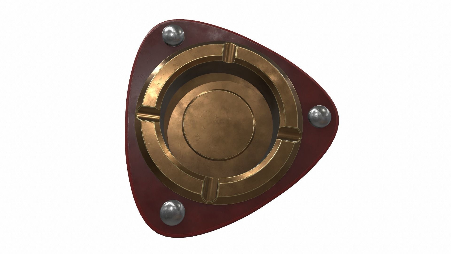 Curly ashtray 3D model_6