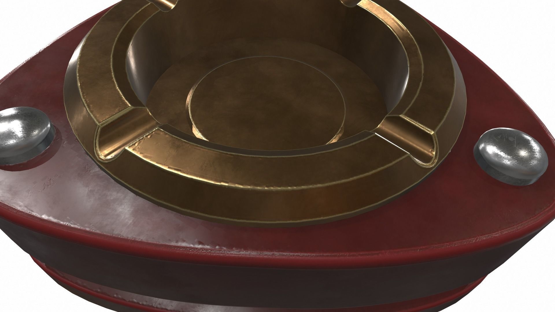 Curly ashtray 3D model_7
