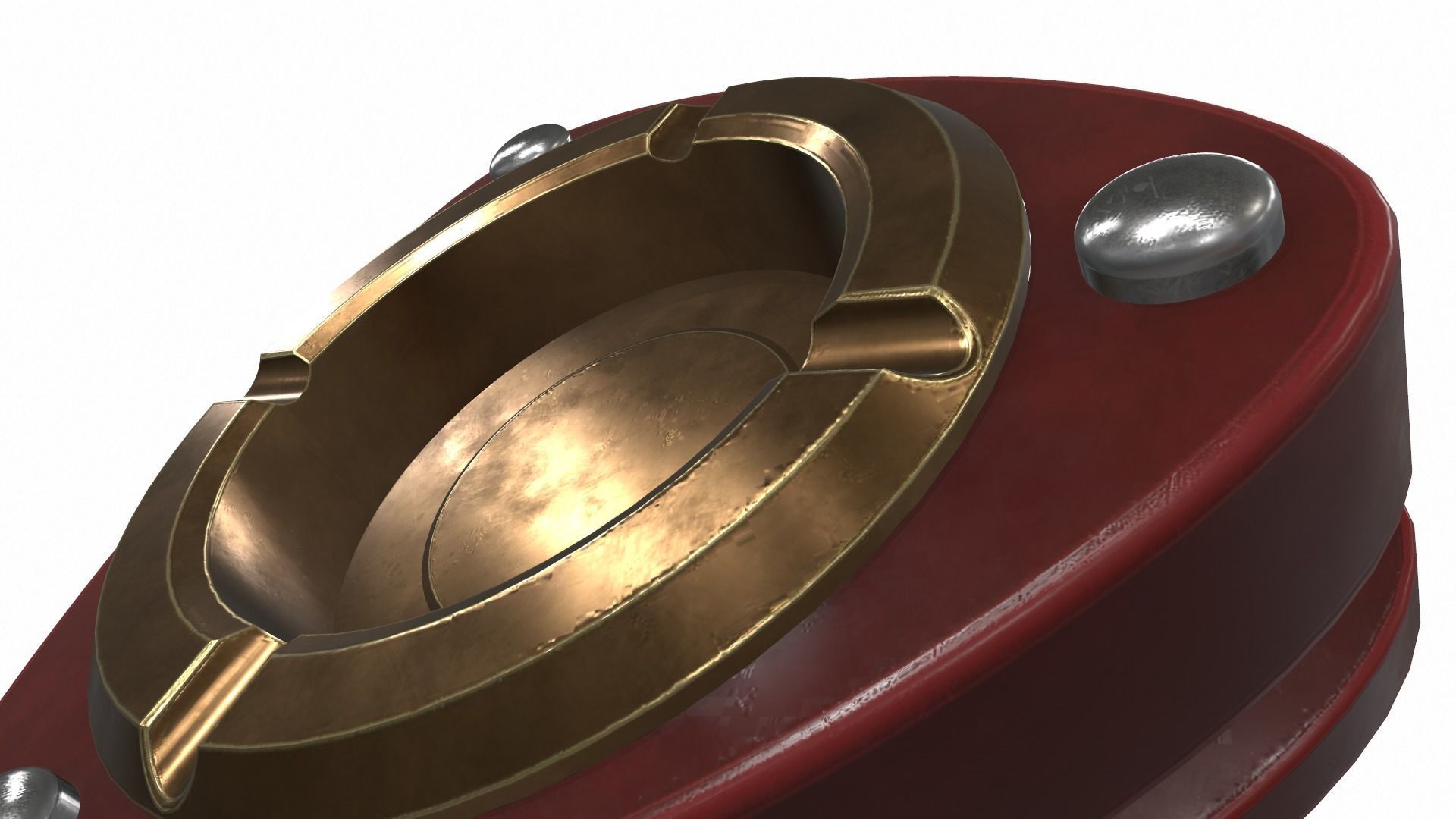 Curly ashtray 3D model_5