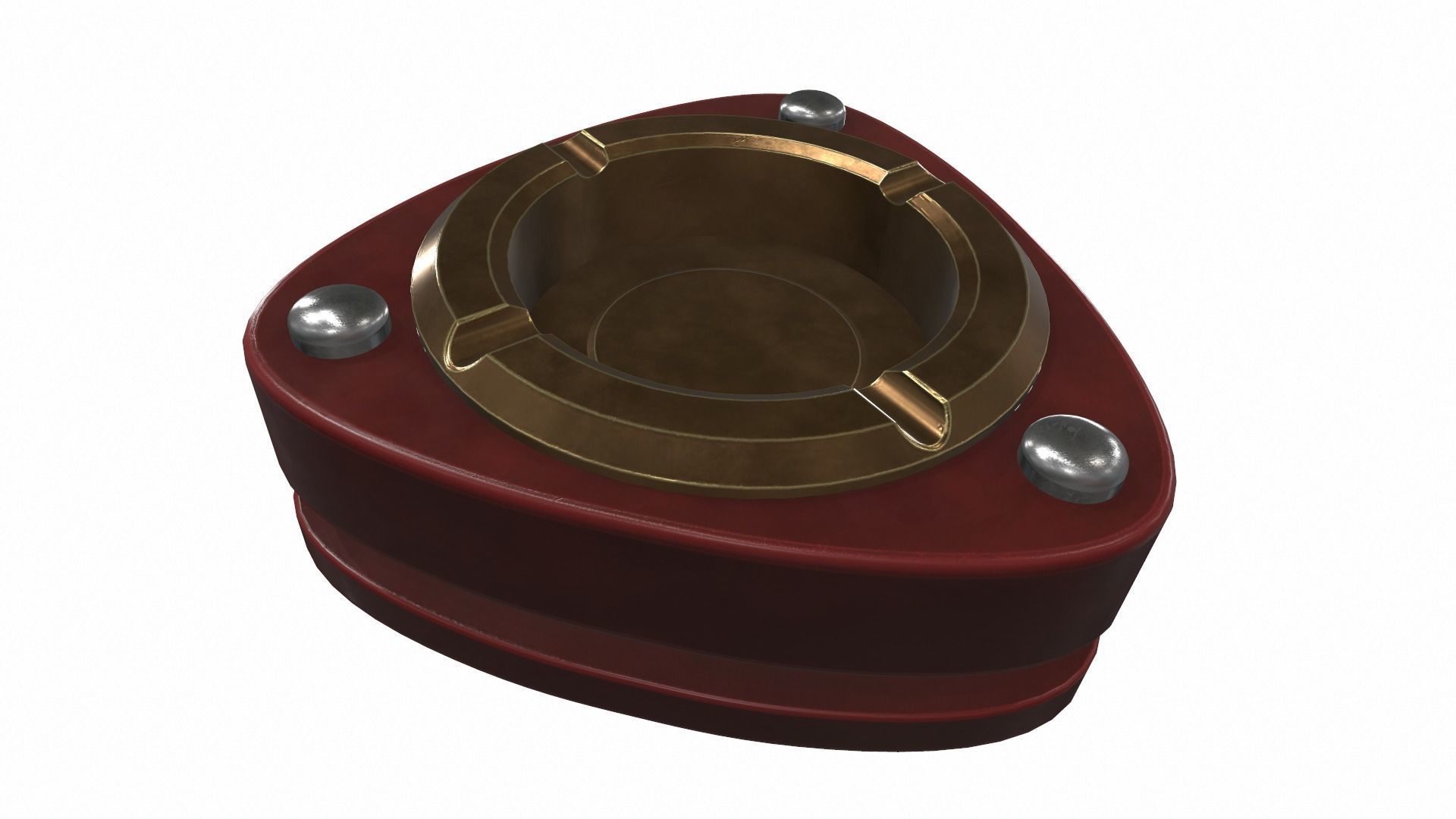 Curly ashtray 3D model_1