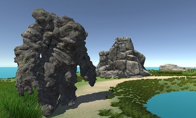 Ancient Earth Golem V2 Free low-poly 3D model