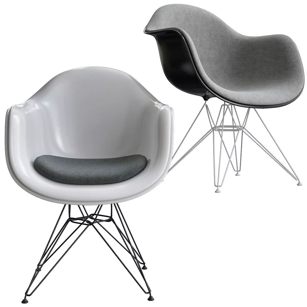 Eames Plastic Armchair Dar Vitra 3d model 3D model