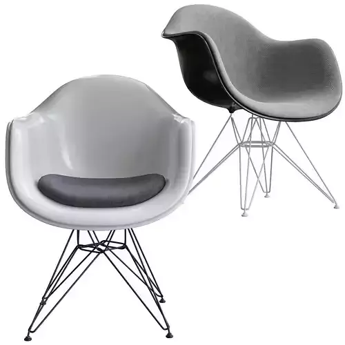 Eames Plastic Armchair Dar Vitra 3d model