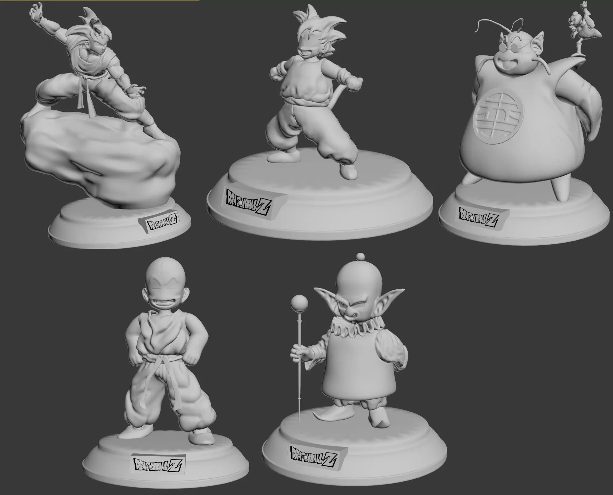 DBZ collection dragon ball character Free 3D print model