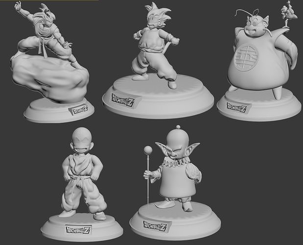 DBZ collection dragon ball character Free 3D print model