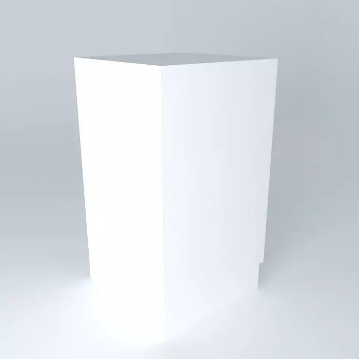 simple kitchen counter module Free 3D model