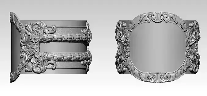 Carved Floral Pattern Rings US5