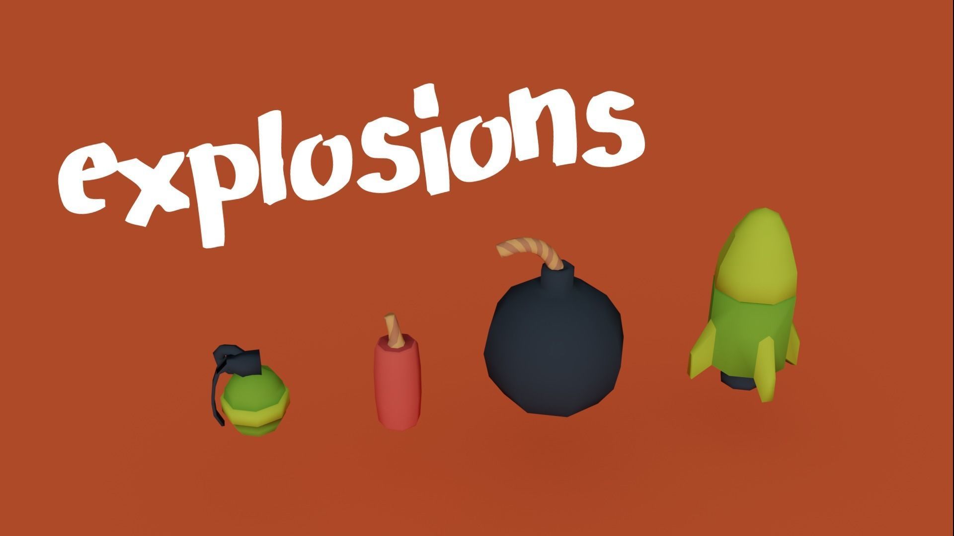 Toony Series - Tiny Guns - stylized weapon pack - 20 assets Low-poly 3D model_3