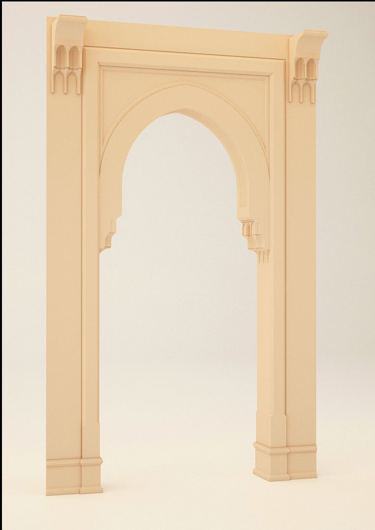 Islamic Ornamental Arch 3D model_3