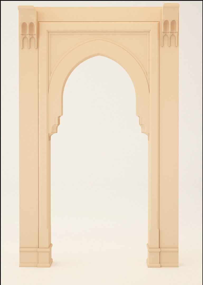 Islamic Ornamental Arch 3D model_2