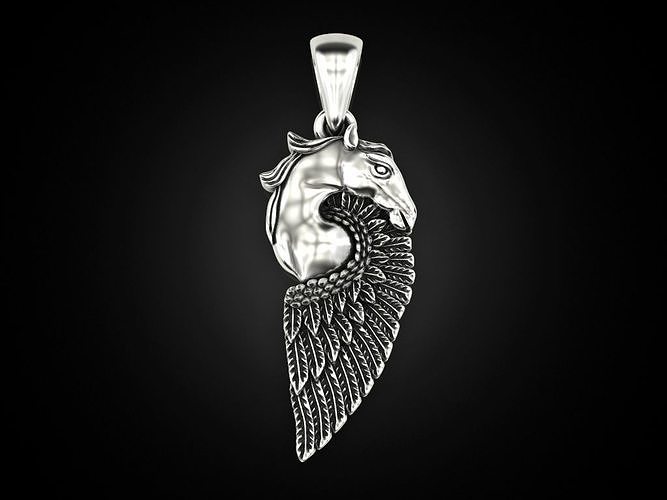 Pegasus Pendant 3D print model