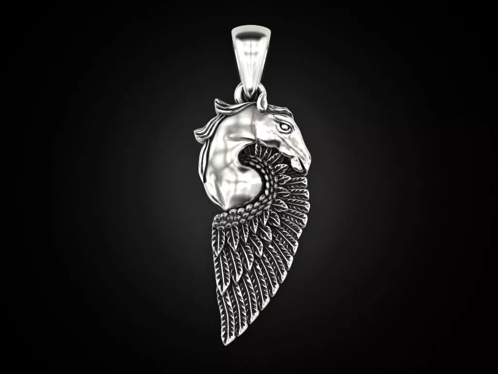 Pegasus Pendant 3D print model_0