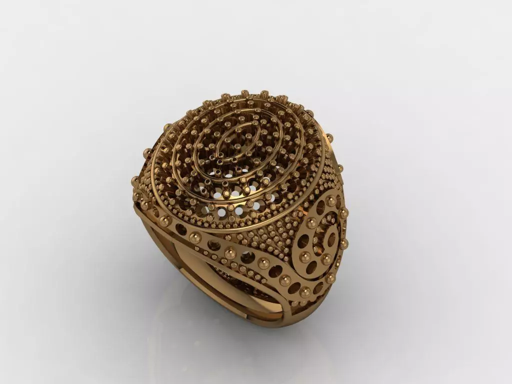 gold ring 3D print model_0
