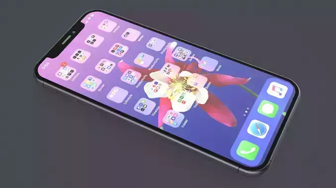 Apple iPhone 11 Max Space Grey 3D model