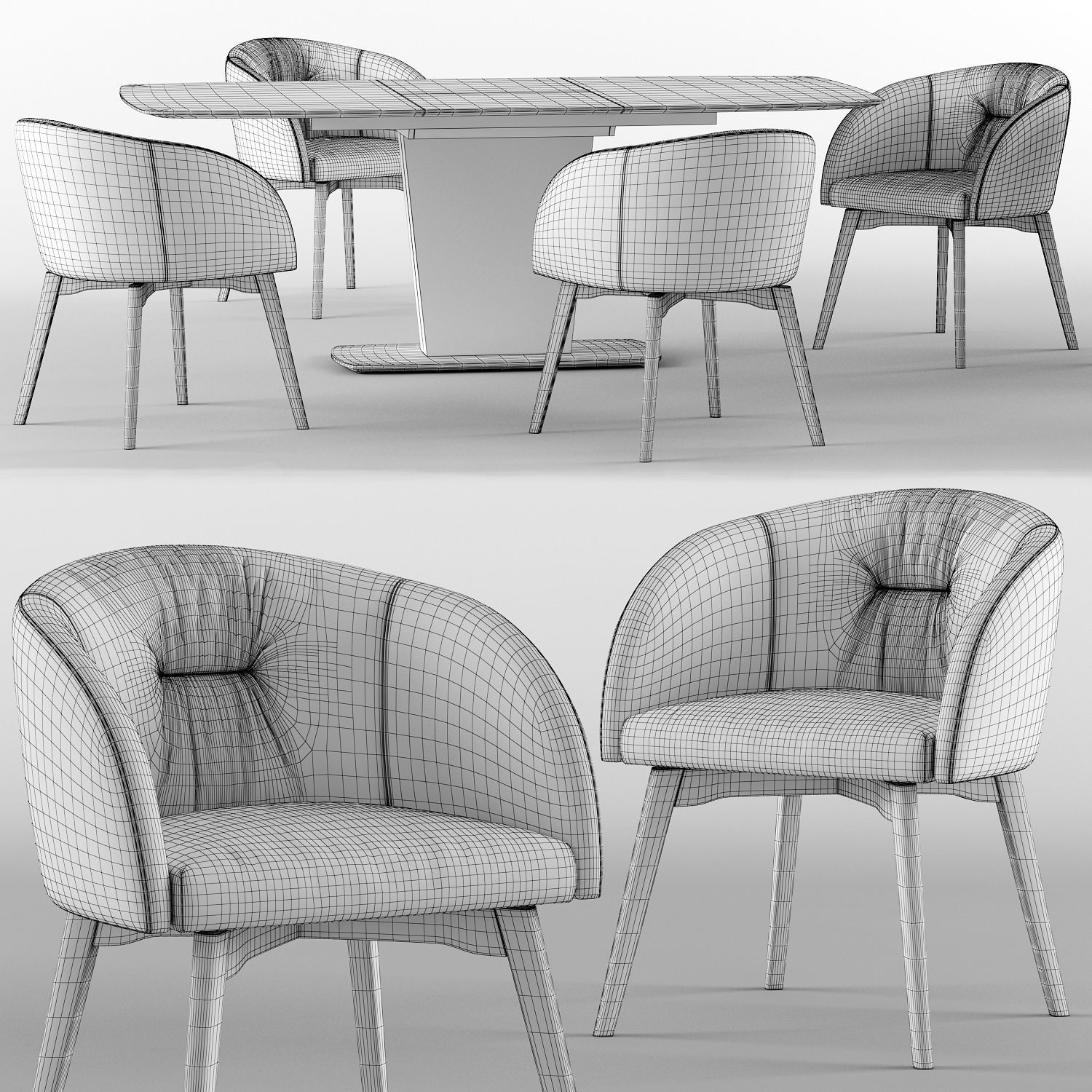 Rosie and Athos - calligaris connubia 3D model_5