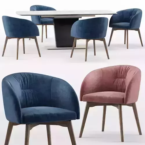 Rosie and Athos - calligaris connubia 3D model