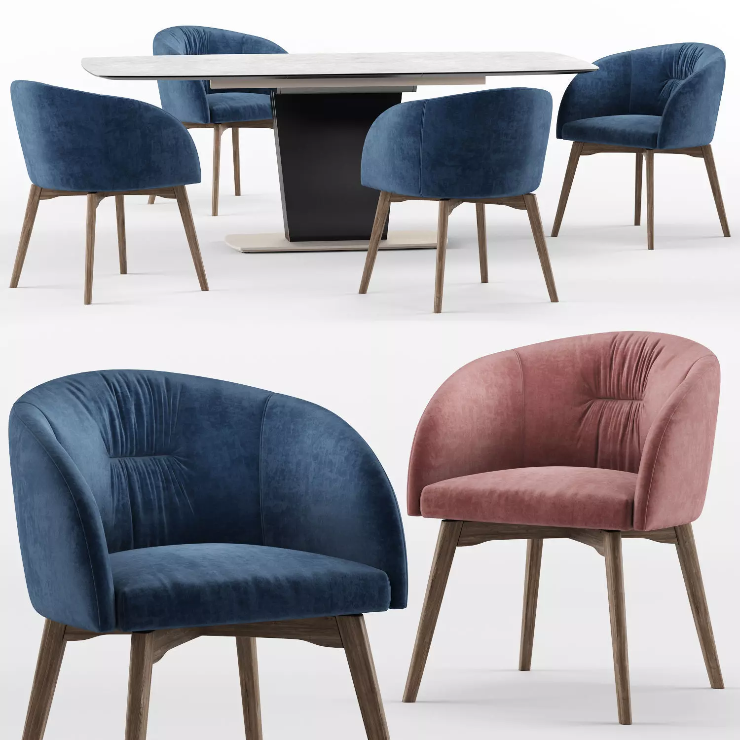 Rosie and Athos - calligaris connubia 3D model_0