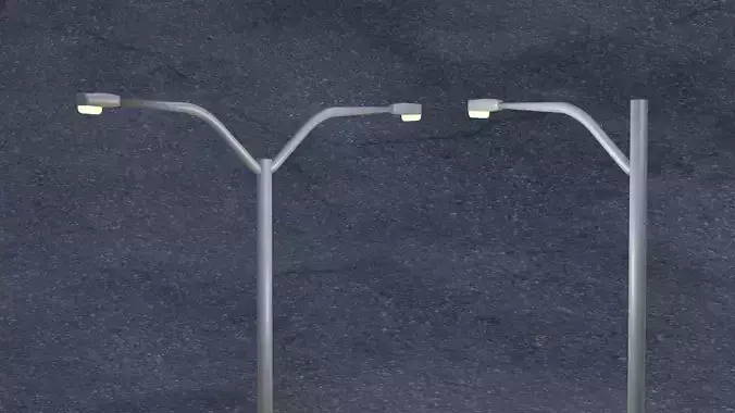 Light Pole Free low-poly 3D model