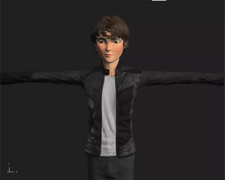 Teenage Boy Carson Lueders 3D model_0