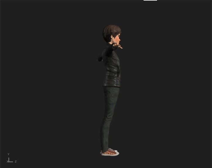 Teenage Boy Carson Lueders 3D model_3