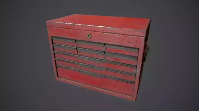 Red Tool Chest  - Tool Box 