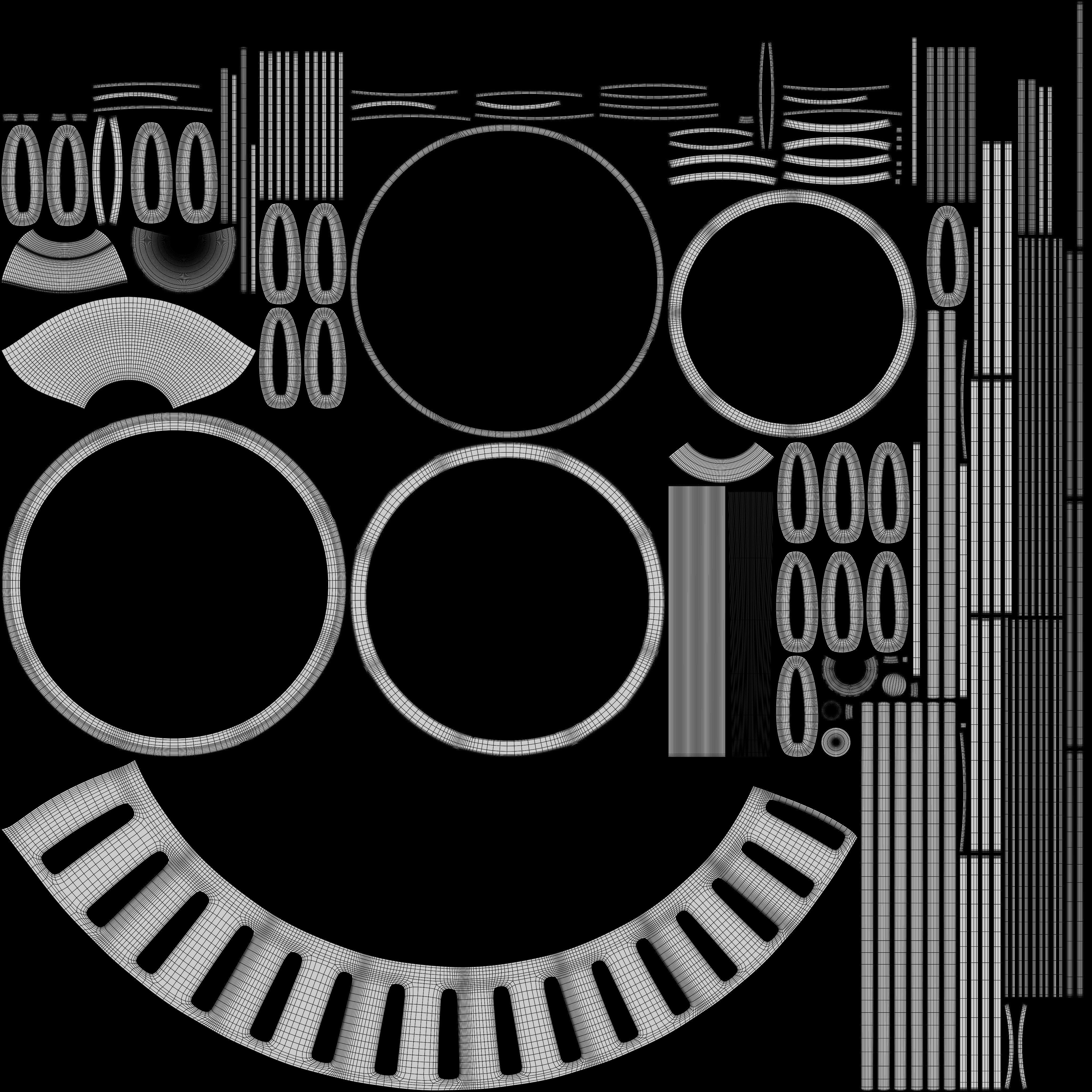 Moroccan round pendants glass lamp 3D model_14