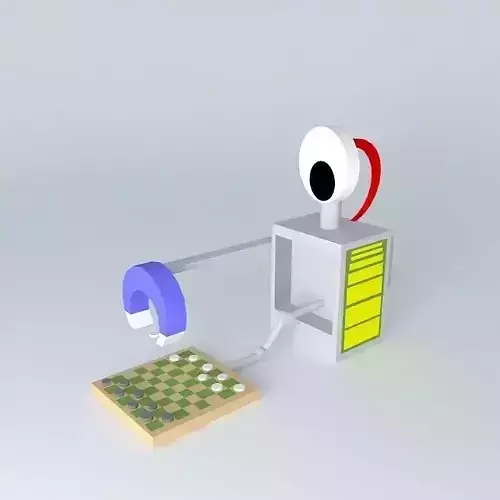 Chess playing bot Free 3D model