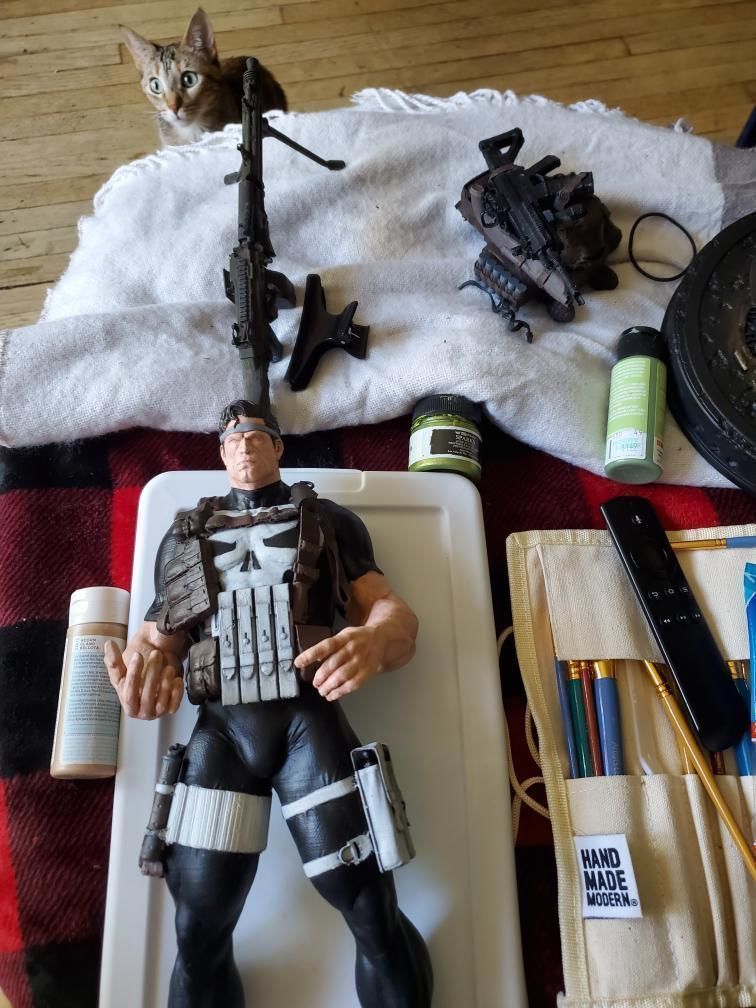 The Punisher Armory Fan Art Statue 3D print model_21