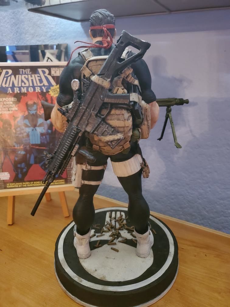 The Punisher Armory Fan Art Statue 3D print model_31
