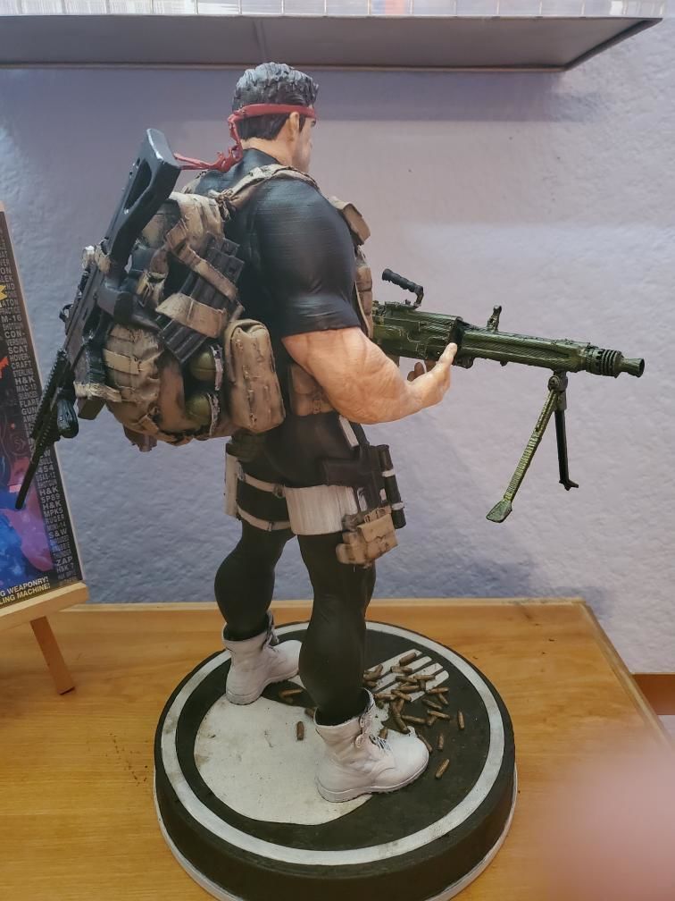 The Punisher Armory Fan Art Statue 3D print model_29