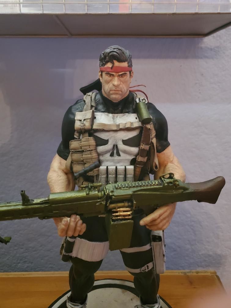 The Punisher Armory Fan Art Statue 3D print model_28