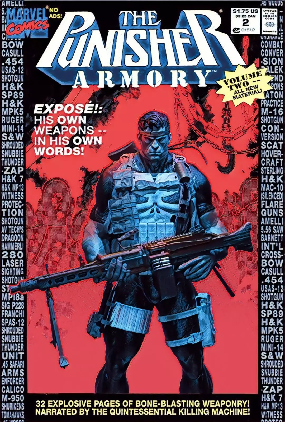 The Punisher Armory Fan Art Statue 3D print model_0