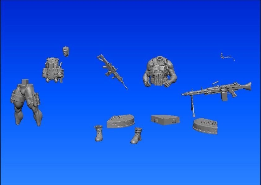 The Punisher Armory Fan Art Statue 3D print model_8